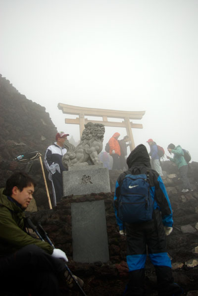 富士山須走口　もうすぐ頂上